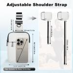 Sling Bag Schoudertas, borsttas, schoudertas voor dames en heren, met RFID-blokkering, crossbody tas, kleine herentas, bodybag, mobiele telefoon, buik, sporten, wandelen