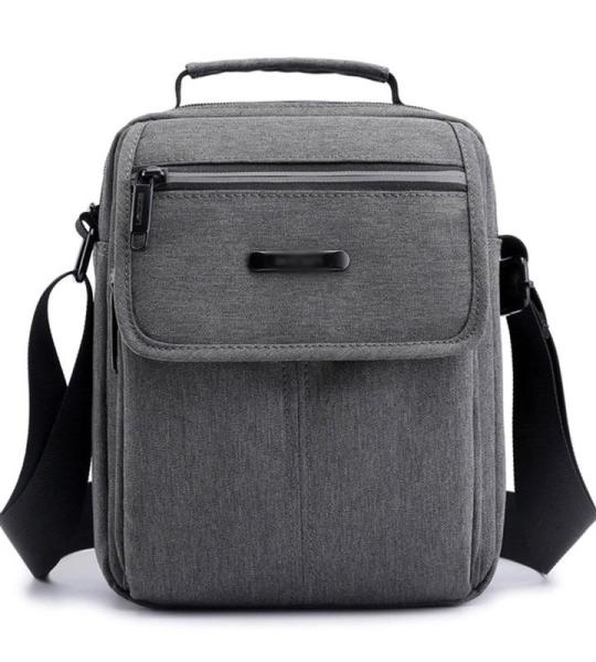 CHDWEY Umhängetaschen für Herren Mode Männer Handtasche Mann Schulter Messenger Bags Hohe Qualität Oxford Casual Bag Business Männliche Crossbody Taschen(Grijs)