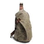 Neuleben Waterdichte schouderrugzak van canvas vintage uniseks heren kleine sling rugzak schoudertas outdoor sport vrije tijd