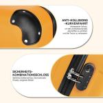 BEIBYE Harde koffer, trolleykoffer, rolkoffer, reiskoffer, handbagage, 4 wielen, M/L/XL, Oranje.