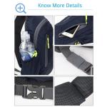 PivotWing Borstzak, sling-rugzak, kleine schoudertas, waterafstotend nylon, honingraatnetkussen, lichte kleine sling rugzak voor wandelingen, reizen, fietsen, hondenuitlaten, marin