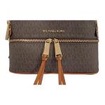 Michael Kors Rhea Zip rugzak voor dames, bruin, 12,7 x 31,8 x 24,1 centimeter