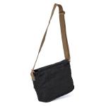 30624 Vintage Canvas Messenger Bag Heren Schoudertas, houtskool