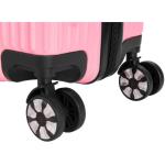 BRUBAKER Londen Reiskoffer, hardshell-koffer, trolley met cijferslot, 4 wielen en comfortabele handgrepen, ABS rolkoffer, robuust en licht, roze, koffer