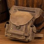 Waterdichte motortas retro lederen zakken, casual heren tassen, lederen schoudertas, motorfiets tas
