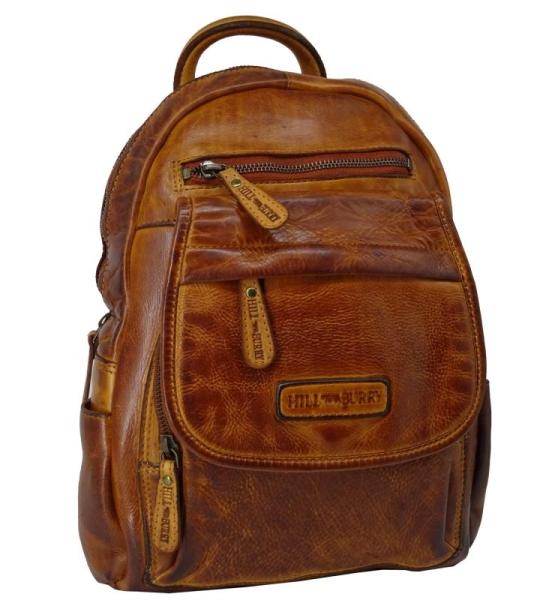 Hill Burry Rugzak voor dames, elegant leer voor dames, dagrugzak, leren rugzak, vintage stadsrugzak, rugzak, leren rugzak, echt leer, wasleer, bruin