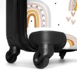 NoBoringSuitcases.com Kinderkoffer, handbagage, harde koffer met TSA-slot, jongens en meisjes, trolley, reiskoffer, draagtas, rolkoffer, klein of middelgroot, 38 regenboogpatronen,