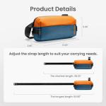 Compact Sling Bag, 4L Minimalistische Borsttas Schoudertas voor Mannen en Vrouwen, Waterafstotende Lichtgewicht Kleine Crossbody Schoudertas voor Vrije Tijd, Reizen