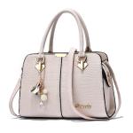 Elegante dameshandtas, schoudertassen, rugzakken, reistas, boodschappentas, shopper, messenger tassen, waterdichte tas, PU-leer, Wit B, L, Elegant, elegant