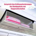 DREAMADE 2-delige kinderkoffer & rugzak, kinderkofferset, kindertrolley, handbagage, reisbagage, harde koffer voor kinderen, Roze eenhoorn, kinderkoffer set