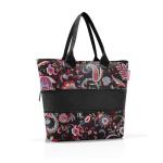 Shopper e1 - grote tas - ruimte voor kleine en grote boodschappen, Paisley Black, 50 x 26,5 x 16,5 cm / 50 x 35 x 16,5 cm expanded, Shopper