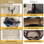 Corduroy schoudertas voor dames met ritssluiting, casual, esthetische handtas, schoudertas, tote crossbody tas, afneembare schouderriem, shopper voor school, werk, dagelijks gebrui