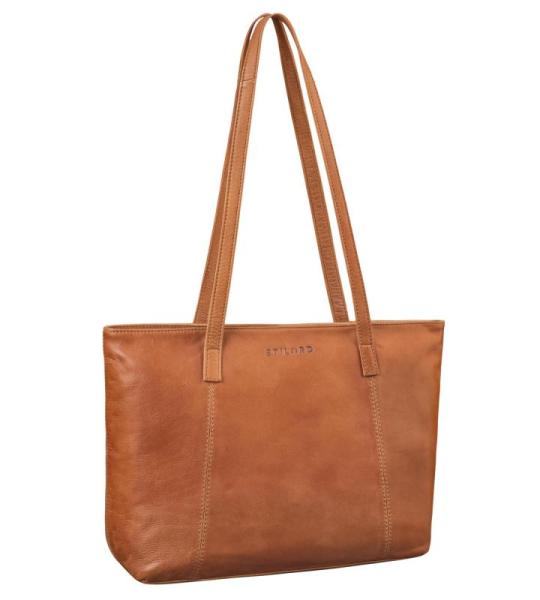 'Tina' Shopper Bag Dames Grote Leren Tote Shopper Tas Schoudertas Vintage Handtas Echt Leren Tote Bag voor elke gelegenheid shou, Kleur:rustico - bruin