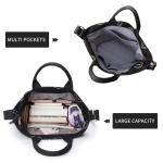 Dameshandtas, canvas, shopper, schoudertas, casual, groot, voor school, werk, dagelijks gebruik, winkelen, Blacksmile