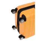 BEIBYE 2088 Reiskoffer met dubbele wielen, trolleys, harde schaal, M-L-XL-set in 15 kleuren, uitbreidbaar, Oranje., koffer