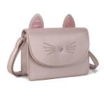 AFKOMST Leuke portemonnees voor tieners, meisjes, kleine schoudertas en handtassen, kattencadeau voor kinderen, roze (powder), schattig