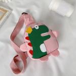 Kleiner Rucksack Damen Kinderrucksack Mädchen Kinderrucksack Wanderrucksack Kinder Mädchen Jungen Kindermode Cartoon Dinosaurier Brusttasche Nylon verstellbare leichte Umhängeta