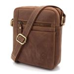 Leren schoudertas voor heren, vintage schoudertas, meerdere vakken, ideaal voor reizen en dagelijks gebruik, lichtbruin