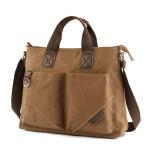 CHDWEY Umhängetaschen für Herren Männer Waschbare Leinwand Tasche Leder Aktentasche Reise Koffer Messenger Schulter Tote Pack Handtasche Große Lässige Geschäft Laptoptaschen(