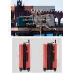 HAUPTSTADTKOFFER Midden grote harde koffer, TSA, 4 wielen, check-in bagage met 8 cm volumevergroting, 77 cm, 130 liter, grafiet, rood, kofferset