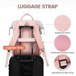 LOVEVOOK Rugzak voor dames, grote laptoprugzak met laptopvak, 17,3 inch, schoolrugzak, meisjes, tieners, schooltas, rugzak, dagrugzak, rugzak, waterdicht, voor school, reizen, univ