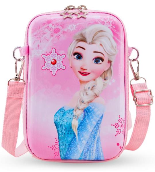 Schoudertas voor meisjes, ijskoningin, schoudertas, meisjes, ritssluiting, schoudertas, kinderen, cartoon, tas, meisjes, verstelbare schouderriem, cadeaus voor meisjes, modieuze ta