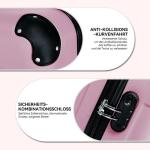 BEIBYE Harde koffer, trolleykoffer, rolkoffer, reiskoffer, handbagage, 4 wielen, M/L/XL, roze