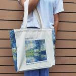 Draagtas, Dames, Boodschappentas, Schoudertas Stoffen Tas, Katoenen Tas, Jute Tas, Met Vintage Print, Canvas Tote Bag om te winkelen School