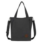 Shopper schoudertas voor dames, middelgroot, groot, met ritssluiting, grote werktas, handtas, schoudertassen voor werk, reizen, winkelen, school en dagelijks gebruik, zwart