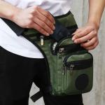 Waterdichte motortas heren nylon heuptas heuptas heuptas handtas multifunctionele reizen mannelijke boodschapper schouder motorfiets rijder drop beenzakken (kleur4)