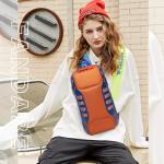 FANDARE Diefstalbeveiliging, borsttas, slingrugzak, casual dagrugzak met USB, voor heren en dames, schoudertas, voor outdoor, sport, wandelen, fietsen, reizen, waterdicht polyester