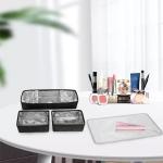 Extra grote cosmeticakoffer, professionele make-upkoffer voor make-up-kunstenaars, dubbellaagse XL cosmetische reiskoffer voor cosmetica met 3 afneembare vakken en 3 make-upvakken,
