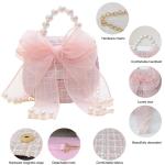 Kleine meisjes handtas met kinderen sieraden schattige schoudertas meisjes kleine portemonnee mini portemonnee voor peuter meisjes crossbody schattige prinses handtassen schouderta