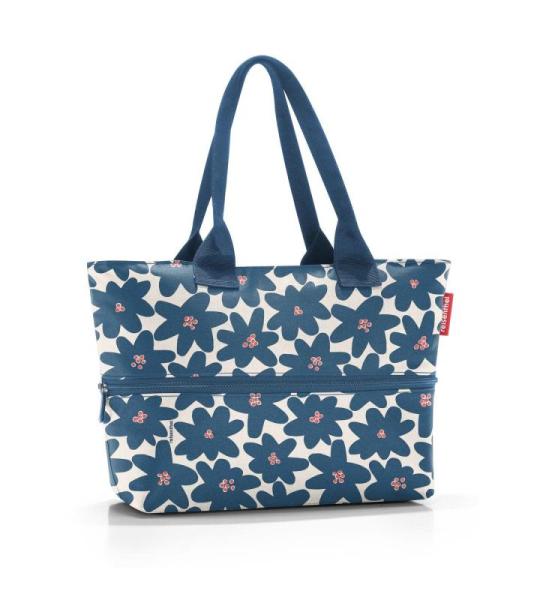 Shopper e1 - grote tas - ruimte voor kleine en grote boodschappen, Daisy Blue., Eén maat, Retro