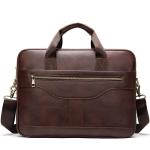 CHDWEY Umhängetaschen für Herren Herren Leder Business Aktentasche, 14-Zoll-Computertasche, Mode-Männer-Umhängetasche(B)