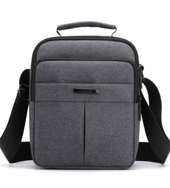 CHDWEY Umhängetaschen für Herren Männer Nylon Tasche Casual Crossbody Tasche for Männer wasserdichte kleine Tragen Umhängetasche Schwarze Reißverschluss Handtasche Reisehack(