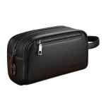 rockible Herenhandtas met polsband, PU-leer, zakelijk, meerdere vakken, clutch