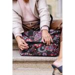 Shopper e1 - grote tas - ruimte voor kleine en grote boodschappen, Paisley Black, 50 x 26,5 x 16,5 cm / 50 x 35 x 16,5 cm expanded, Shopper