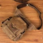 Waterdichte motortas retro lederen zakken, casual heren tassen, lederen schoudertas, motorfiets tas