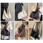 CXINLky Schoudertas voor dames, PU-leer, kleine draagtas, schoudertas, zachte hobo handtassen, effen tas, handtas, schoudertas voor vrouwen