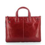 Piquadro Vierkante schooltas, 42 cm, rojo
