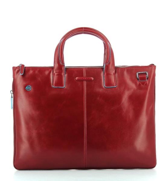 Piquadro Vierkante schooltas, 42 cm, rojo