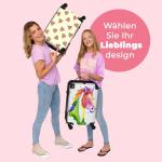 NoBoringSuitcases.com kindertrolley meisjes, gekleurd paard, kinderbagage
