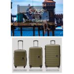 HAUPTSTADTKOFFER Midden grote harde koffer, TSA, 4 wielen, check-in bagage met 8 cm volumevergroting, 77 cm, 130 liter, grafiet, Avocado., koffer