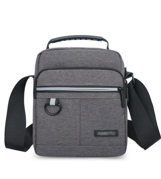 CHDWEY Umhängetaschen für Herren Männer wasserdichte Messenger Umhängetaschen Sling Crossbody Bag Cross Pack Handtasche auf Single-Schulter for Männchen(Grijs)