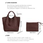 JINMANXUE Unisex Fashion Woven Bag Damen-Tragetasche