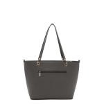 Shopper TAS Anja 33017 dames handtas uni, donkergrijs 840, Eén Maat