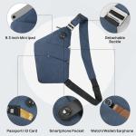 Sling Bag Schoudertas, borsttas, anti-diefstal, crossbody tas, borsttas, herentas, herentas