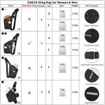 borsttas met draagriem, schoudertas, crossbody tas, anti-diefstal waterdichte tassen, cover pack rugzak voor fietsen, wandelen, reizen voor mannen en vrouwen, Zwart, S