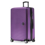 HAUPTSTADTKOFFER Midden grote harde koffer, TSA, 4 wielen, check-in bagage met 8 cm volumevergroting, 77 cm, 130 liter, grafiet, aubergine, koffer
